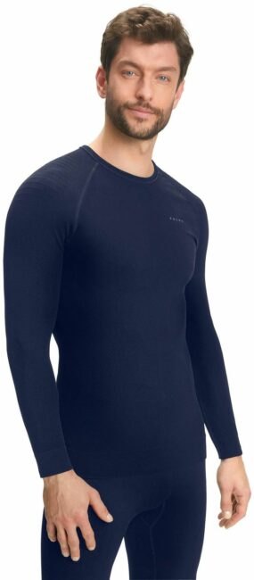 Falke Men long sleeve Shirt Maximum Warm - space blue