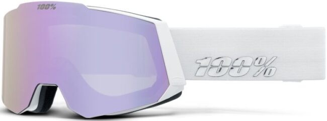 100% Snowcraft - White/HIPER Lavender ML Mirror +HIPER