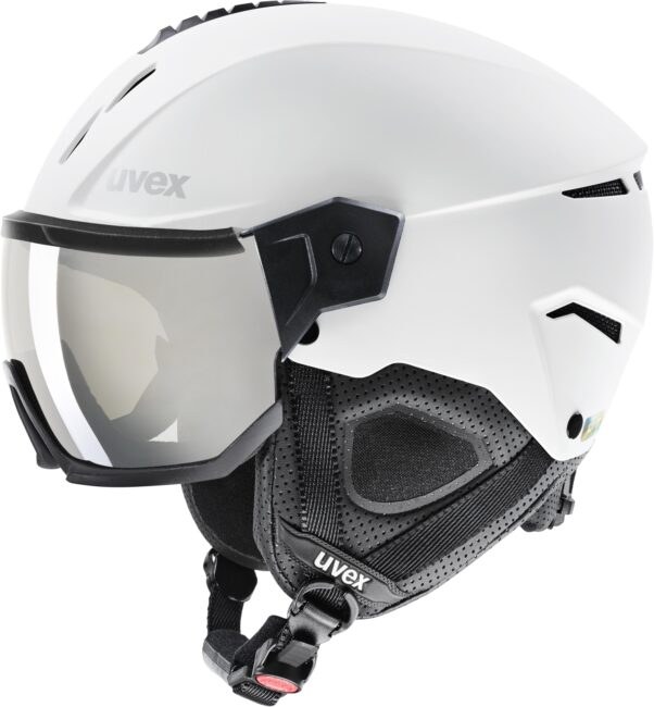 Uvex Instinct visor - white/black matt/mirror
