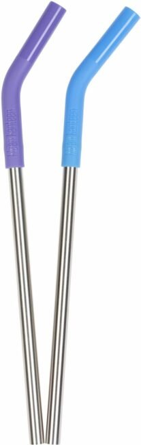Klean Kanteen Brushed Stainless 8 mm straw 2-pack