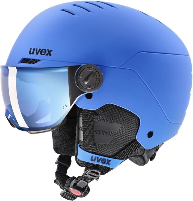 Uvex Rocket jr. Visor - blue matt/mirror
