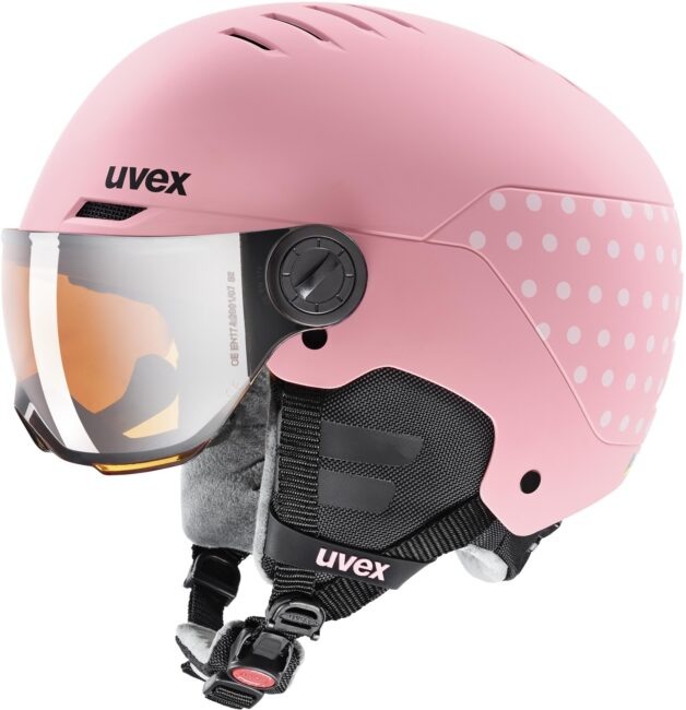 Uvex Rocket jr. Visor - pink confetti matt/litemirror