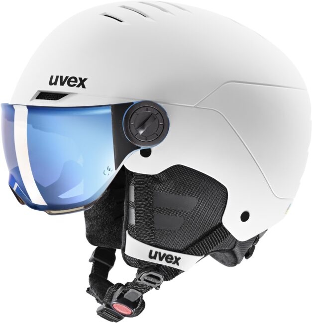 Uvex Rocket jr. Visor - white/black matt/mirror